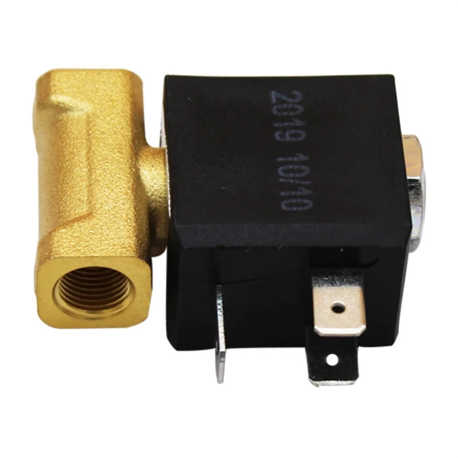 Électrovanne de sécurité électrique à gaz propane AC 220 V normalement fermée G1/8" avec raccords à compression Accessoires d'extérieur for gaz d'air