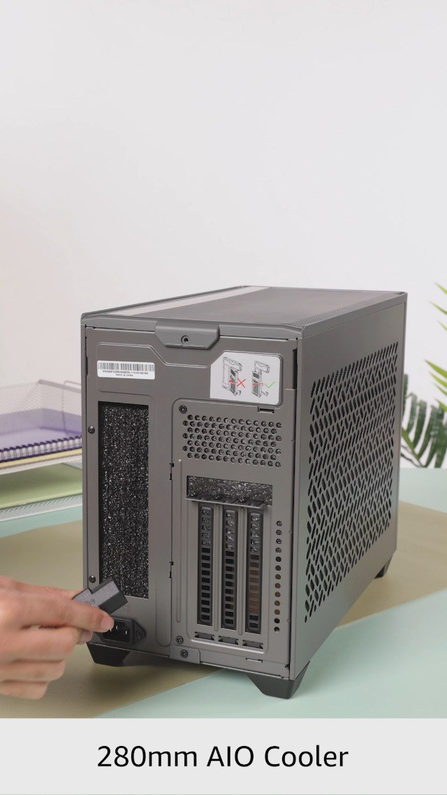 Cooler Master NR200P MAX V2 Mini-ITX SFF Case - 280mm AIO Cooler