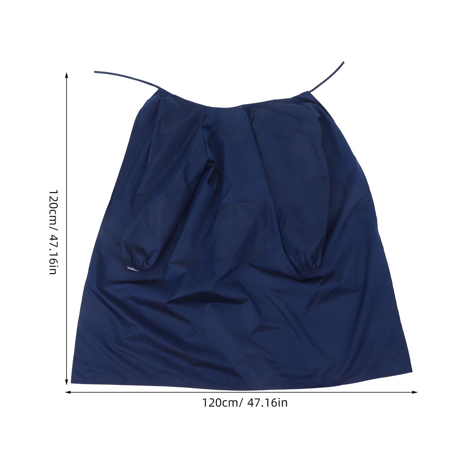 Hemobllo Grembiule Maniche Lunghe 2 Pezzi Grembiule da Lavoro Resistente a Olio e Schizzi Camice Protettivo Reversibile per Cucina Giardinaggio e Barbecue Regolabile Colore Blu Scuro