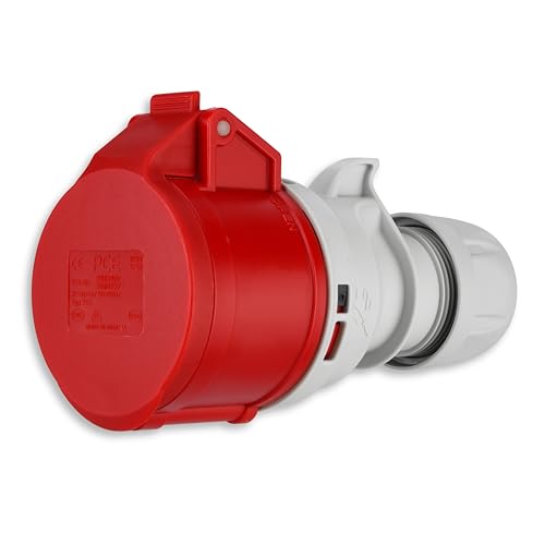REV CEE-Kupplung 5-polig (3Ph+N+PE) IP44 400V 16A rot