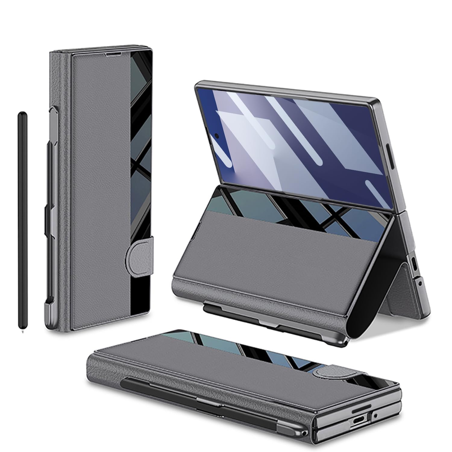 COQUE Hülle für Samsung Galaxy Z Fold 7 Cover,6D Mikrogepräg