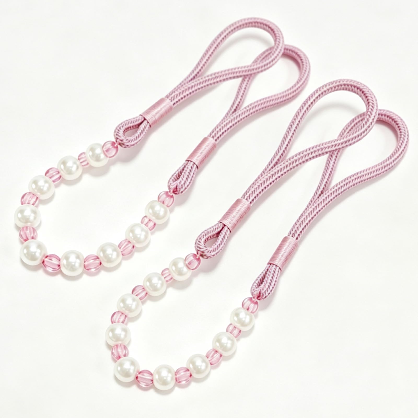 2 PCS Tie Backs for Curtains, Pink Curtain Tie Backs Curtain Tiebacks