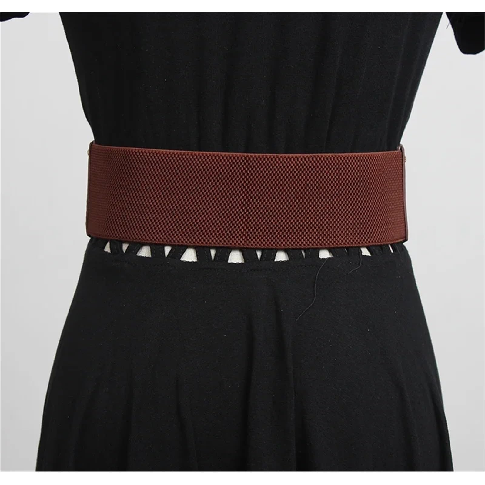 Ceinture CloutéE Ceinture large en cuir PU for femme, élastique, rivetée, for robe, corset, décoration