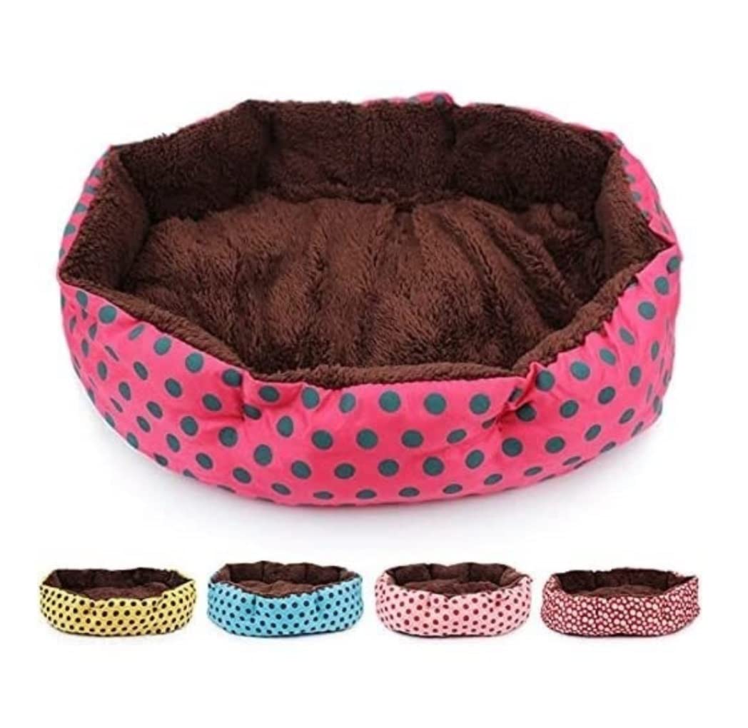 legowisko dla psa legowisko dla kota Legowisko Dla Psa Cute Doghouse Mata Z Nadrukiem W Kropki Legowisko Dla Kota Pet Cathouse Legowisko Dla Psa Pet Supplies Łóżko dla Psa Łóżko dla Kota (Color : D,
