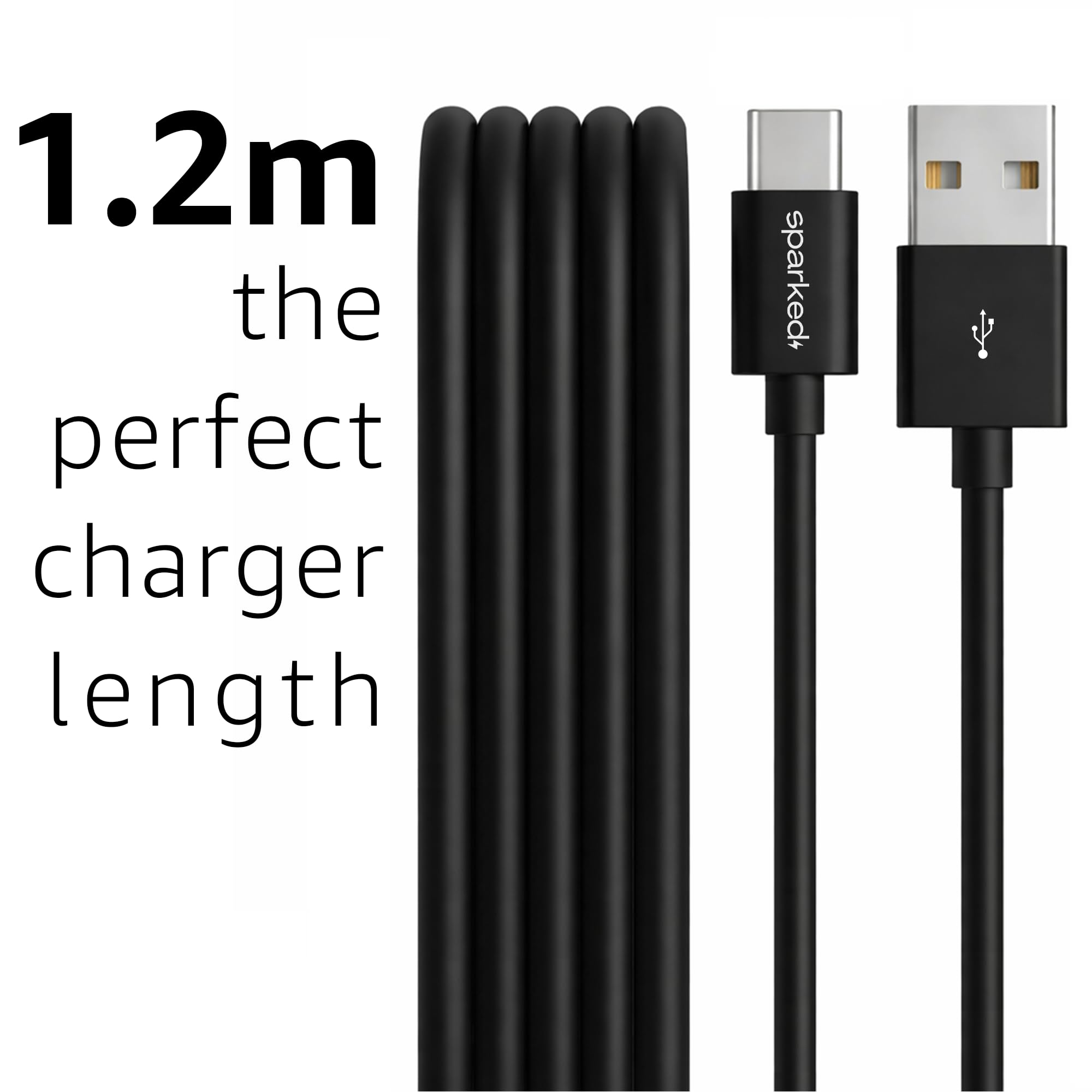 1.2m Charger Cable USB C For Bang And Olufsen Earbuds Beoplay EX, EQ