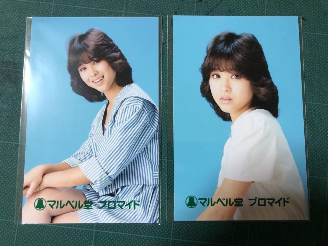 Amazon.co.jp: 松田聖子 マルベル堂プロマイド写真2枚 ストライプ