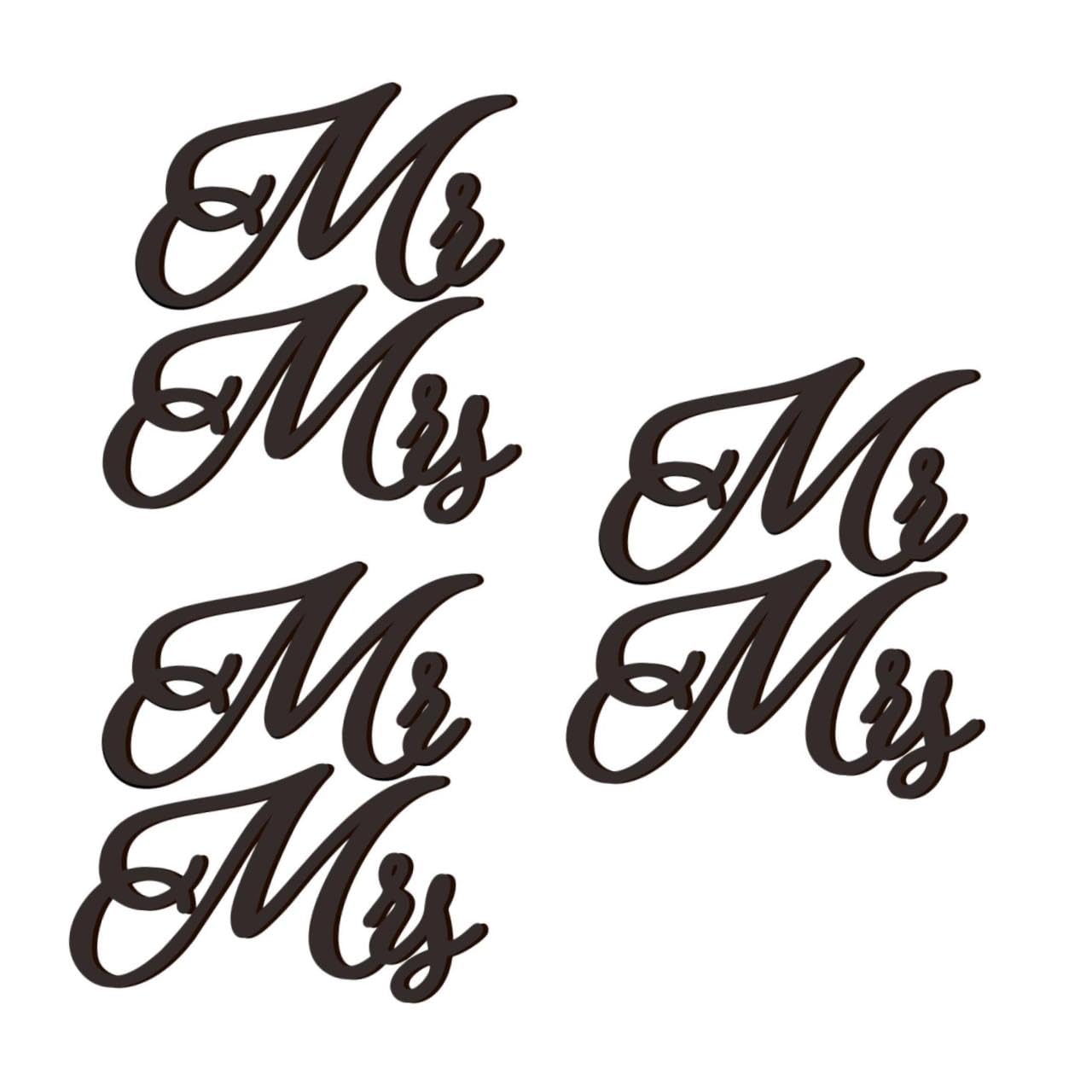 STOBAZA 3sätze Mr Mrs Hochzeitsstuhl-schild Aus Holz Mit Satinband Dekoration Für Hochzeiten Verlobungsfeiern Und Jubiläen Klare Druckqualität Für Romantische Atmosphäre