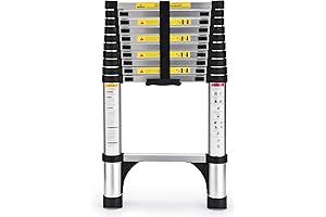 SocTone Telescoping Aluminum Ladder: Your Trusty 10' Ladder for Multi-Purpose Tasks