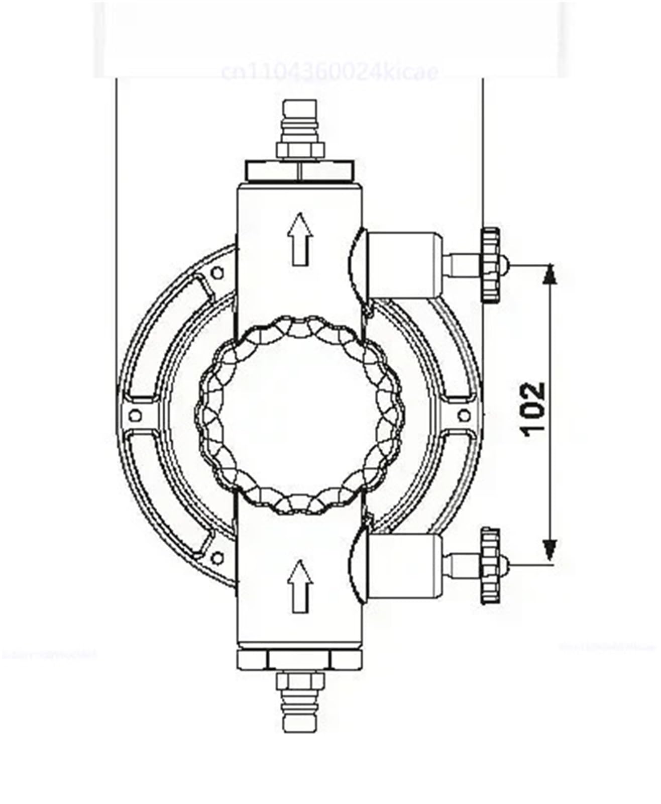 Bomba de membrana neumática BML-5 de aire unidireccional/de una sola vía, diafragma neumático BML-5