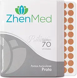 Ponto Auricular Prata 700 Pontos Zhenmed Auriculoterapia (Esparadrapo Redondo)