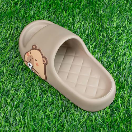 Image of Men's and Women's Capybara Slides,Cute Capybara Slippers for Indoor Outdoor,Non Slip Quick Drying Shower Shoes,Comfort Cloud Slides Sandals
