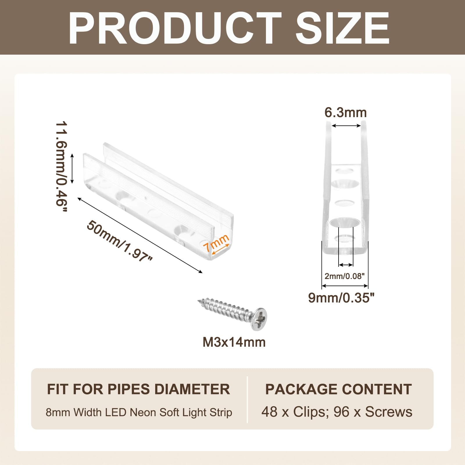 PATIKIL LED Strip Light Clips - Image 2
