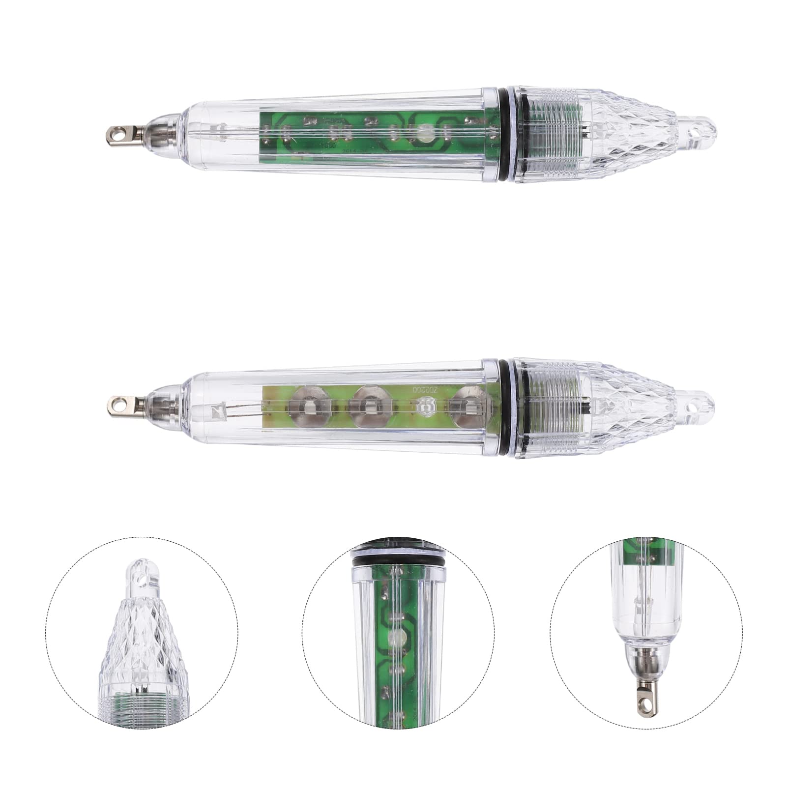 Didiseaon Lampada da Pesca Luci LED Subacquee Barche Serbatoio Acquario Esterno LED Luce Esca da Pesca Luce Oceanica Luce da Pesca Canne Sommergibili Palo Punta Sgombro Luminosa