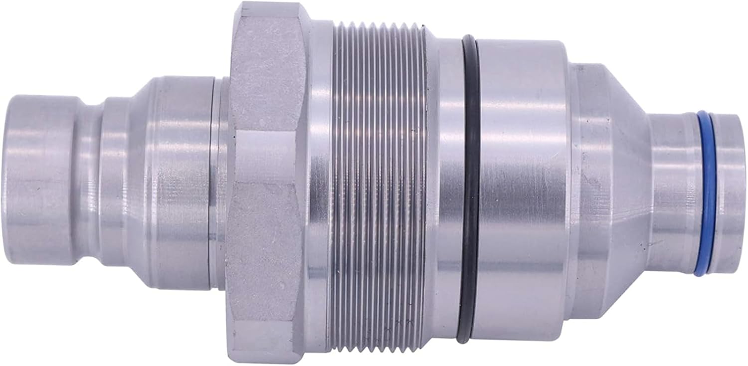 HOLDWELL Male Flat Face Coupler compatible with AT406474 compatible with John Deere Skid Steer Loaders 320E 323E 328E 326E 329E 332E 318E 333E 319E