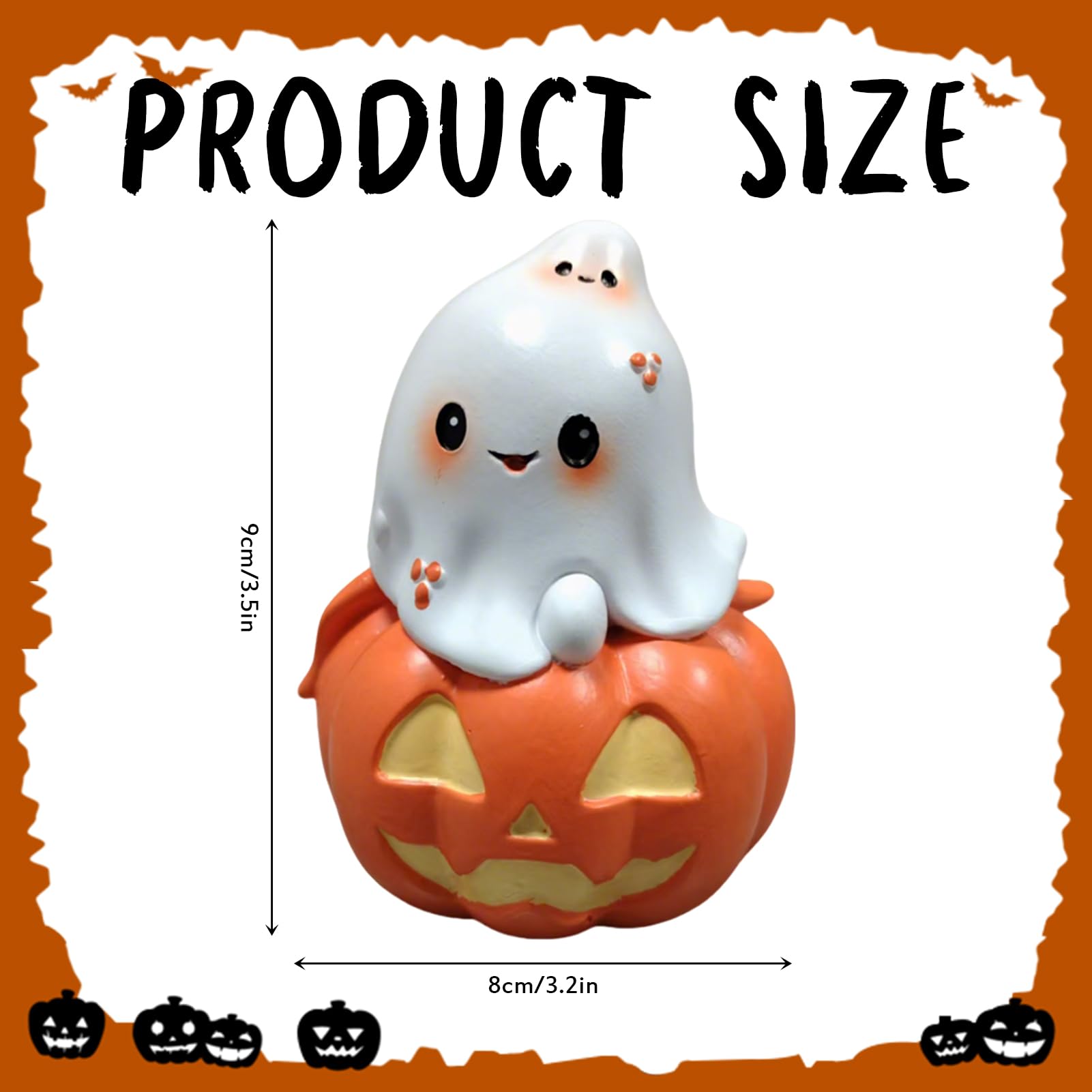 Halloween Kürbis Deko 18x22cm - Kunststoff Kürbis Für Indoor & Outdoor Dekoration