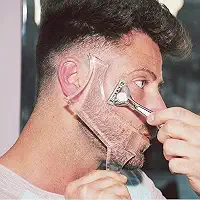Ferramentas de modelagem de barba e corte de cabelo para homens, modelador de estêncil para modelar e modelar