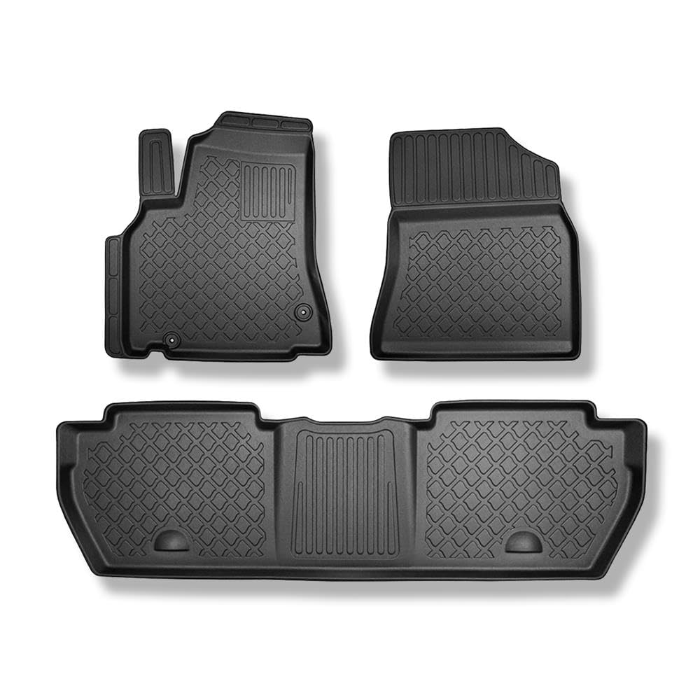 Mossa Alfombrillas de TPE adecuadas para Peugeot Partner II Furgoneta (2008-08.2018) - alfombras para Coche - G