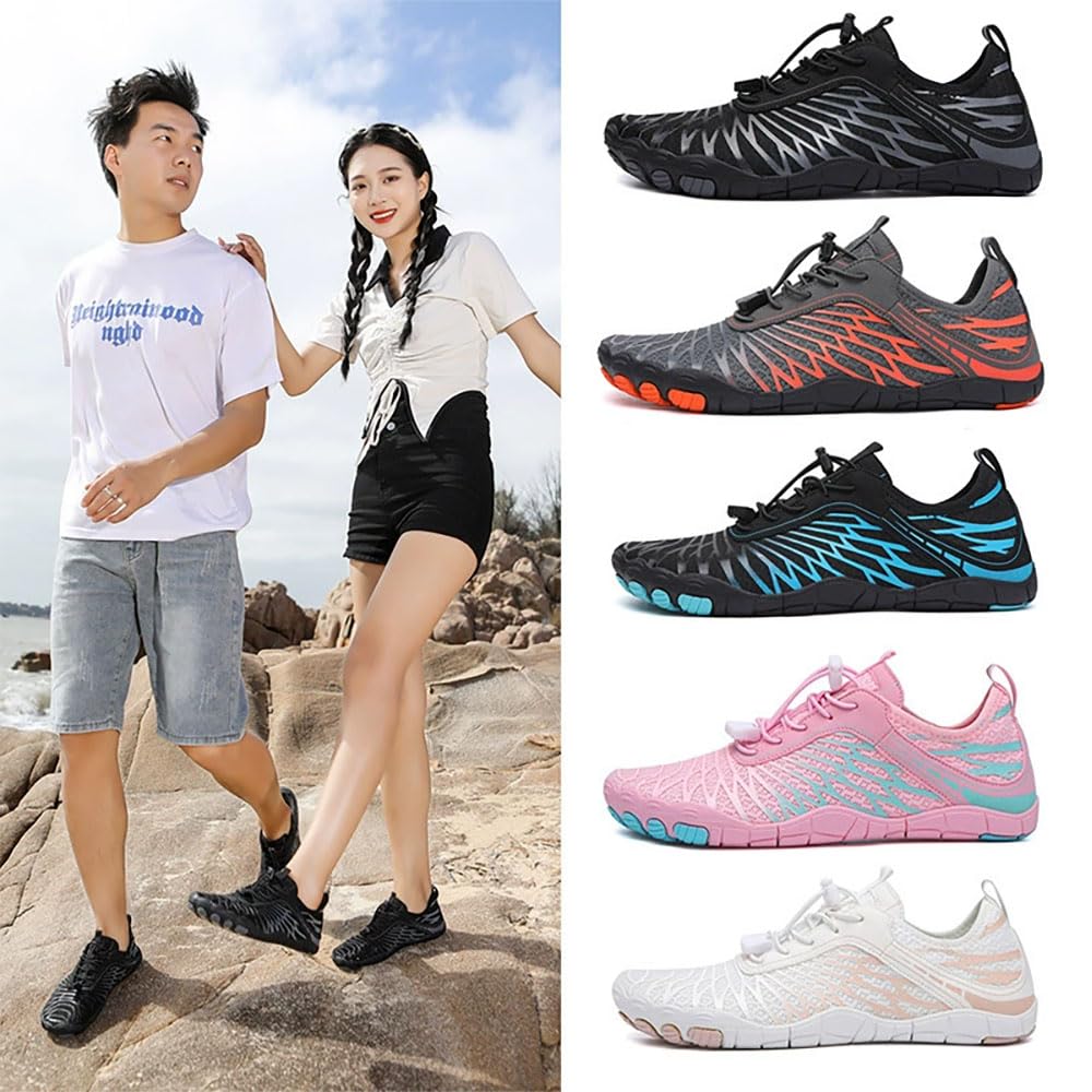 Zureto Chaussures de mise à la terre avec cuivre, chaussures pieds nus en cuivre, pour homme et femme, imperméable, antidérapantes, confortables