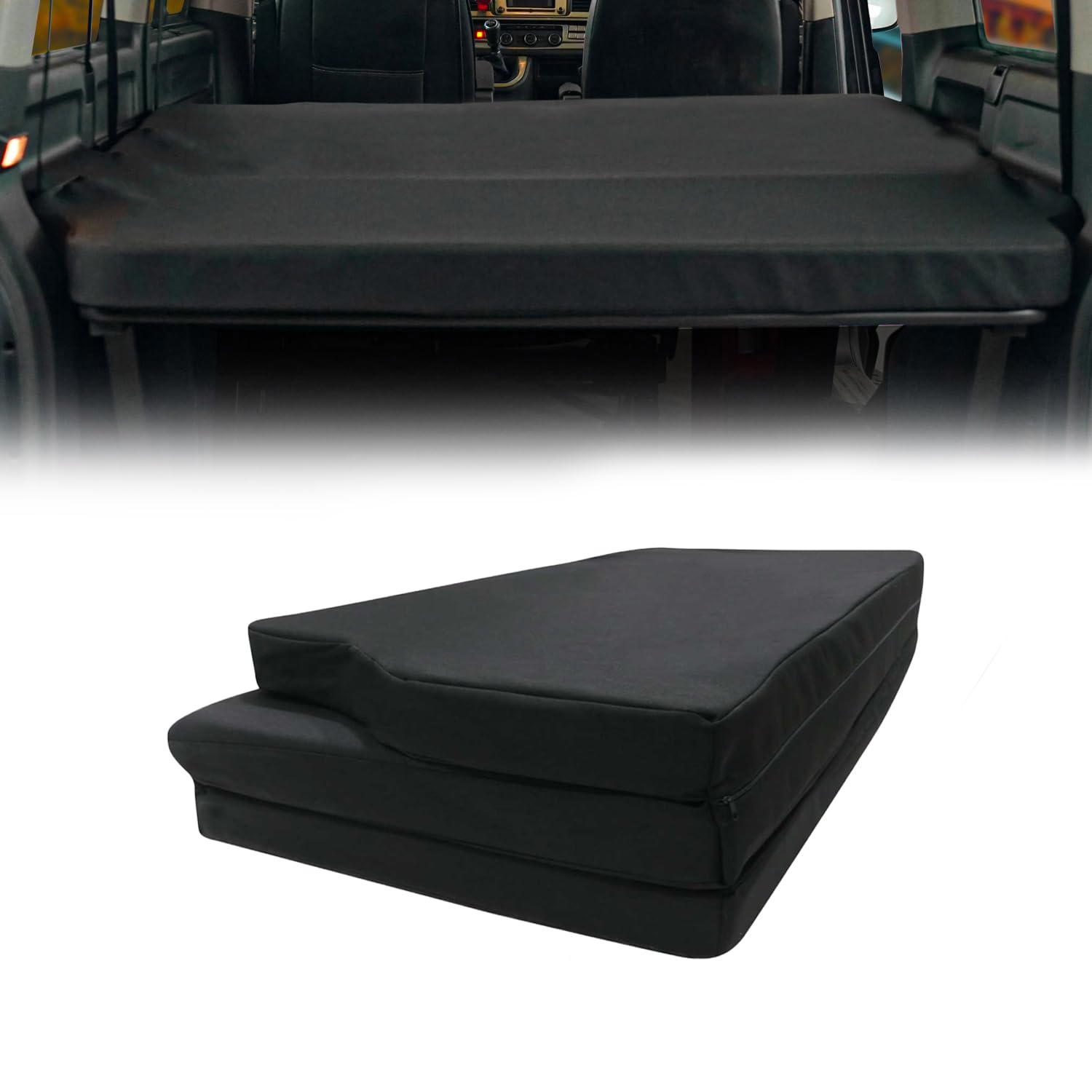 OMAC Matelas Pliant Compatible avec VW T5 T6 Multivan 2003-2023 Tapis de Couchage 183x151