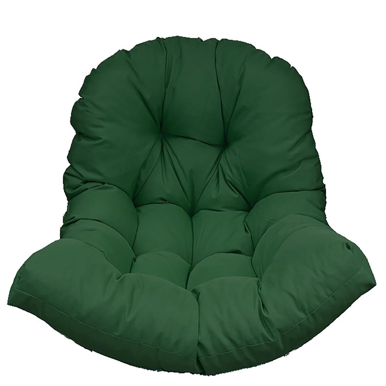Hanging Chair Cushion Seat Pad, Replacement Cushion for Garden Hanging Swing Outdoor Washable Rocking Chair Seat for Hanging Basket Hammock Chair Basket Back Cushion,Dark green — image 1