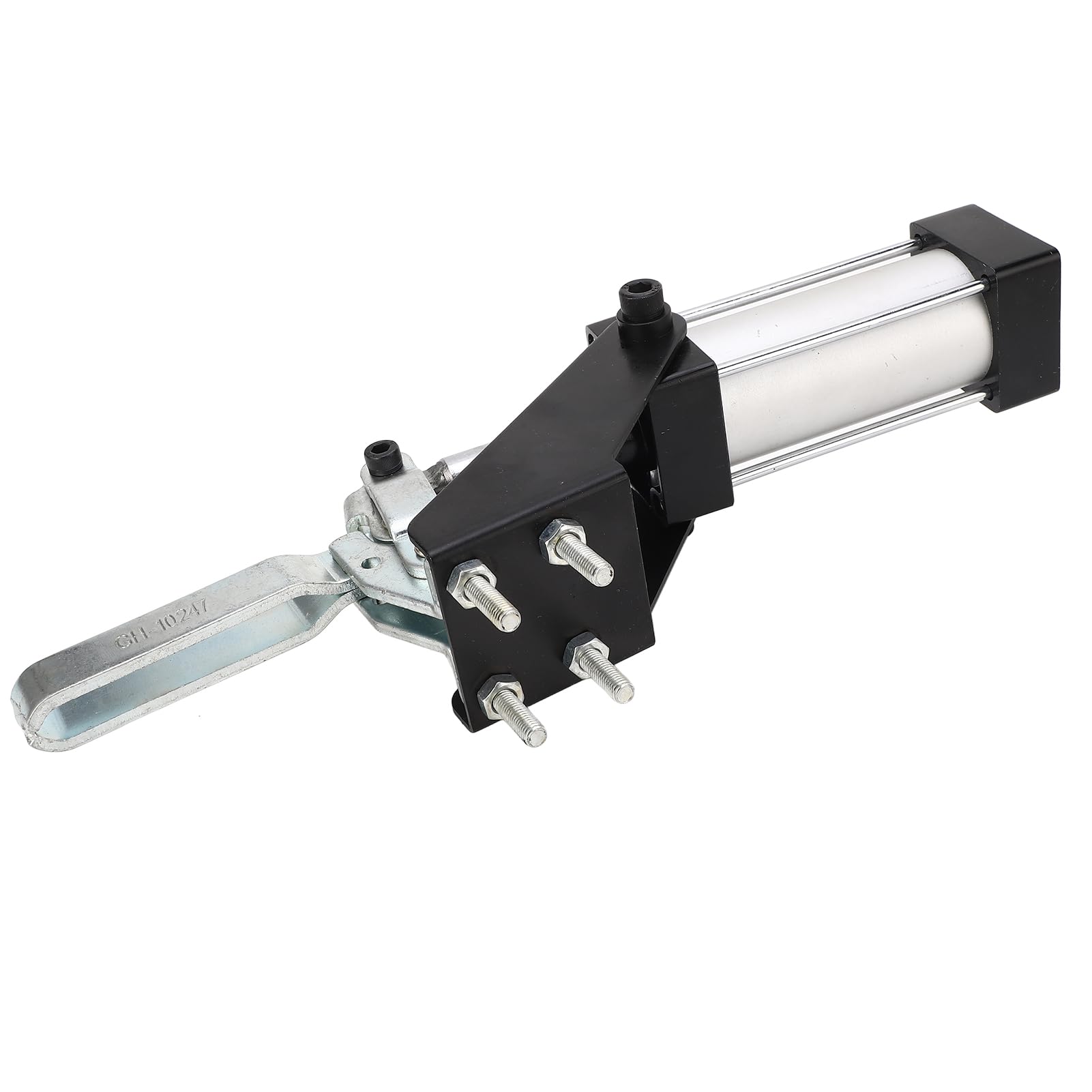 Cocoarm Abrazadera Neumática, Placa de Acero SPHC Abrazadera de Retención de Aire de Acero Inoxidable, Accesorio Rápido de Barra en U de Capacidad de 500 Kg, Control de Flujo Suave para Instalación de