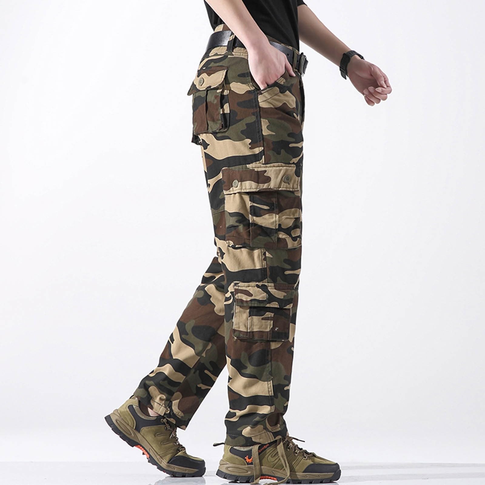 SRZYMJ Cargo Hosen Herren 36 30 warme Jogginghose atmungsaktive Freizeithose aus eisseide Outdoorhose Trainingshose Sporthose 100% Softshellhose Thermo Laufhose Winter kurzgrößen trekkinghosen