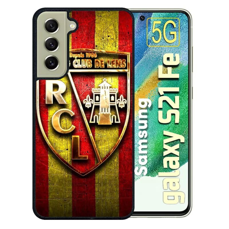 Coque Galaxy S21 FE 5G RC Lens noir antichoc pour éviter les rayures avec style football