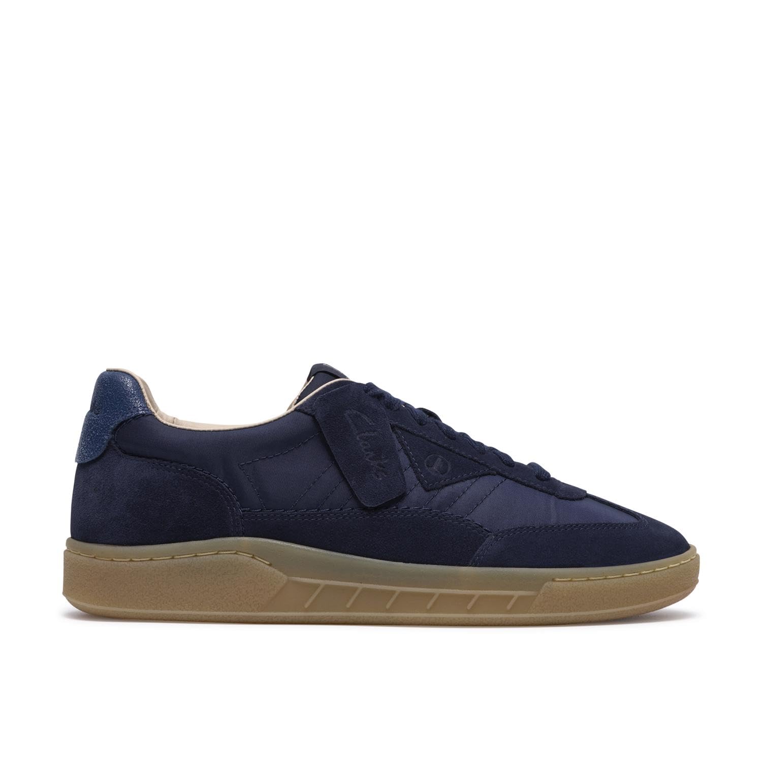 Clarks Craftrally Ace Leather Trainers Men's Navy Blue Size 41 (7)