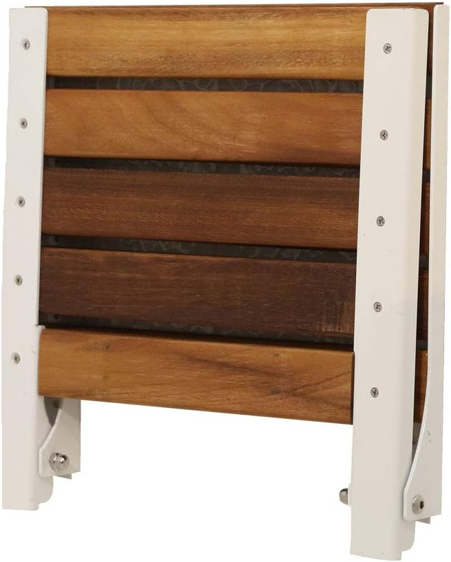 Flаѕh Dеаlѕ - 80% оƒƒ Wower-Foldable Seat ,Bath Safety Home Care Wall Mounted Iroko Wood Steel Folding Shower Seat, 15 x 15 inches, White Blасk Frіdау - 40% оƒƒ Wower-Foldable Seat ,Bath Safety Home Care Wall Mounted Iroko Wood Steel Folding Shower Seat, 15 x 15 inches, White