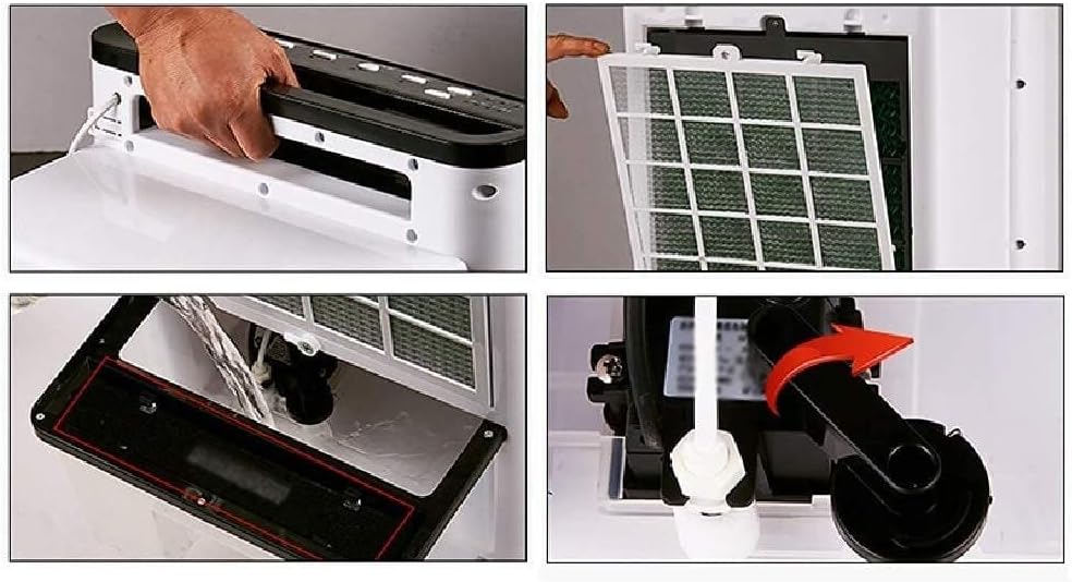 Portable Air Cooler for Home & Office, 3 Modes Evaporative Bladeless Fan, Humidifier, Remote Control, 75W Cooling Air Conditioner