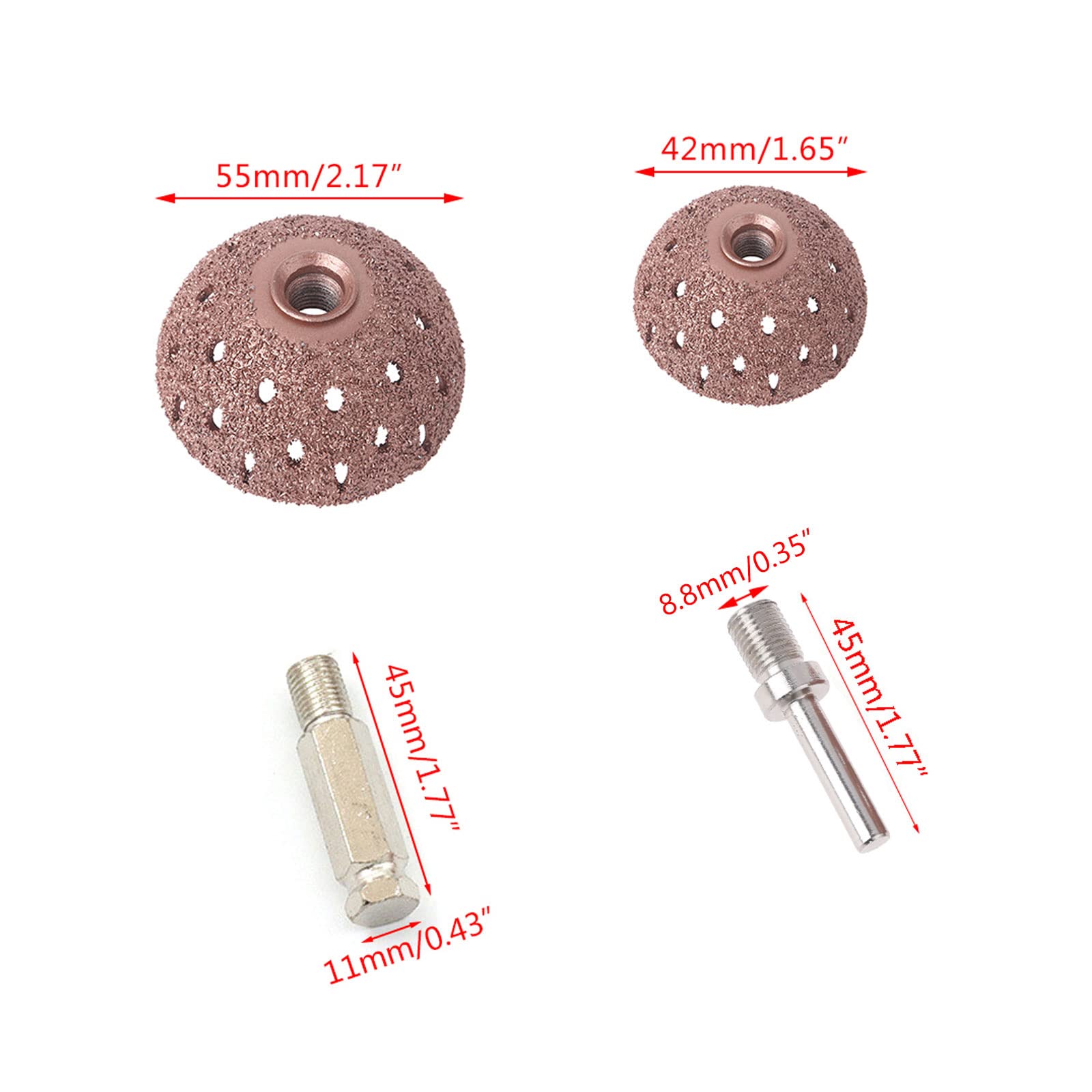 Rasp/Cup con adaptador de eje para rueda de moler de rueda, escofina profesional para neumáticos, accesorios abrasivos para acero inoxidable