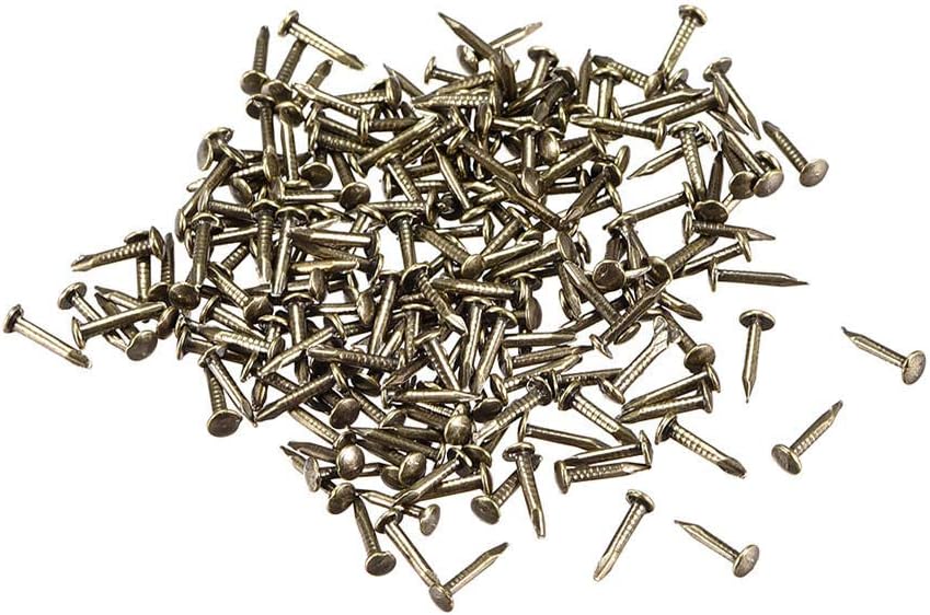 Stainless Steel Hardware Nails, 300, 1mmX8mm for DIY Decoration Pictures, Wooden Box Household Accessories, Bronze