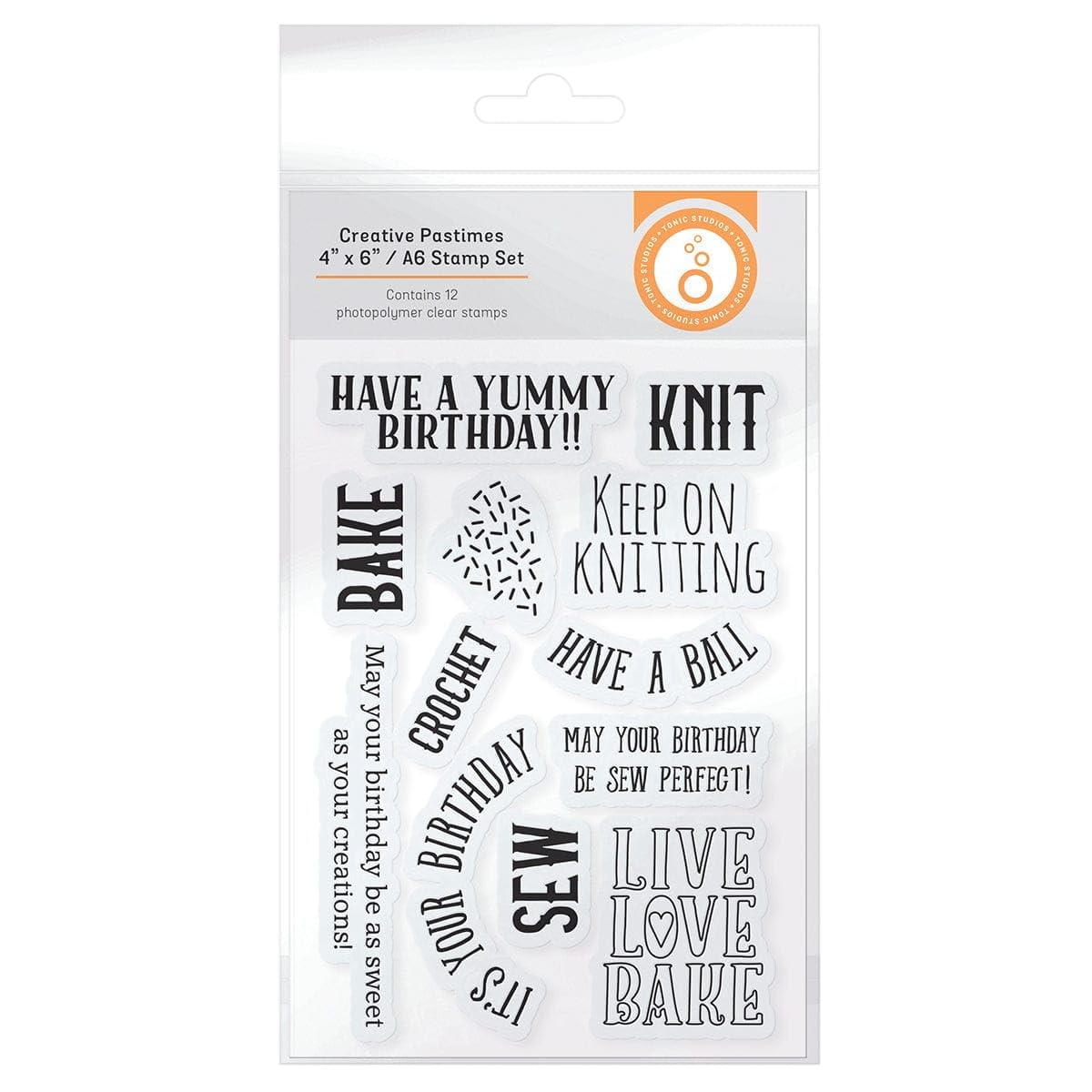 Tonic StudiosCreative Pastimes Collection Stamp Set - 5395E