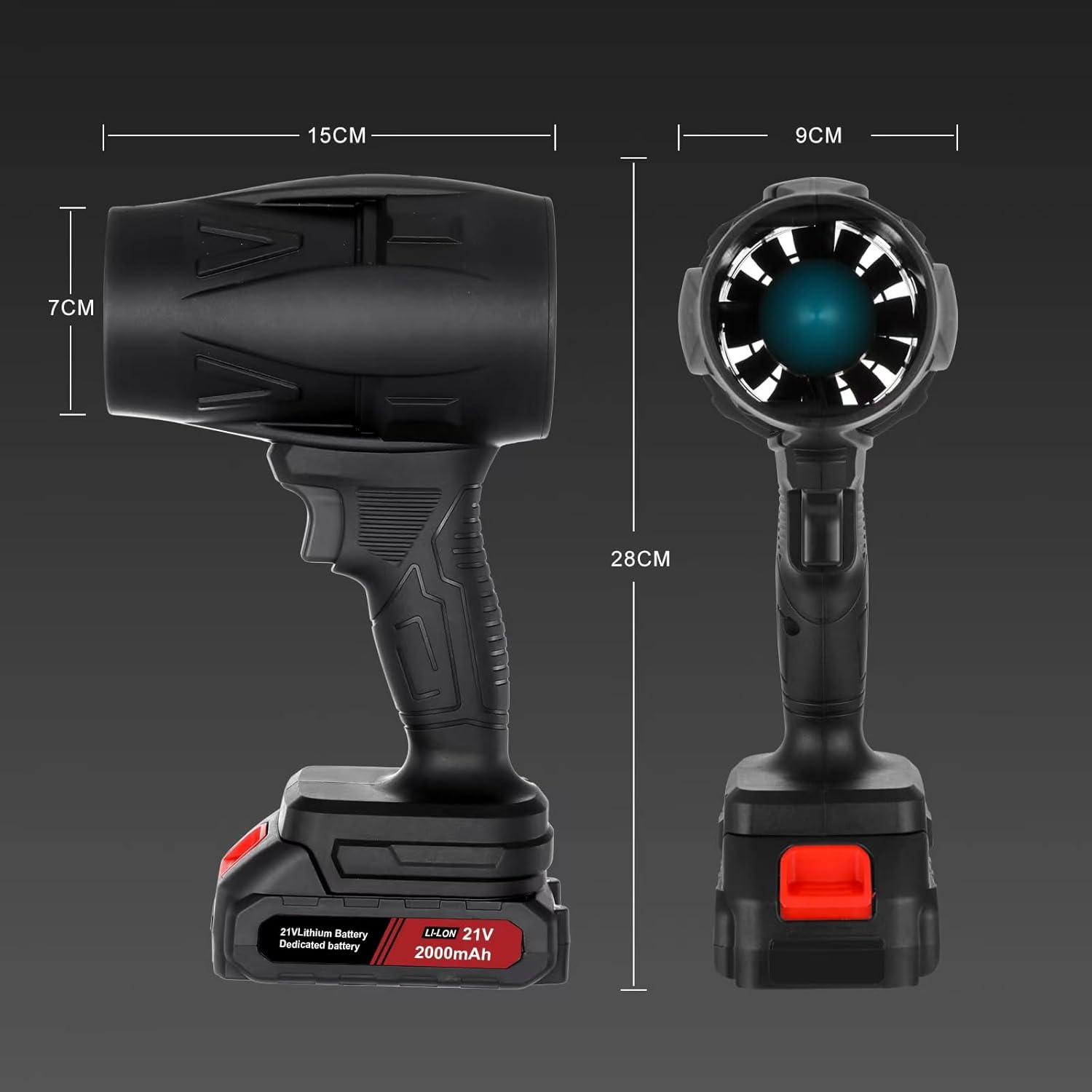 Small Cordless Leaf Blower,130000RPM Handheld Electric Dust Blower, Mini Jet Dry Blower Fan with 2 Battery,for Computer Keyboard,Outdoors,Car,Home - Image 6