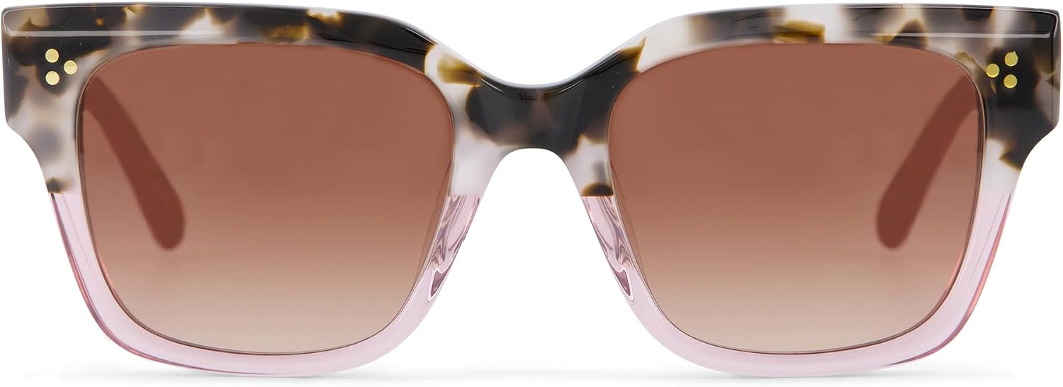 TOMS Madison Women's Sunglasses - Handcrafted with Acetate Frame - UV Protection Glasses w/Case - Beach Days & Daily Commute