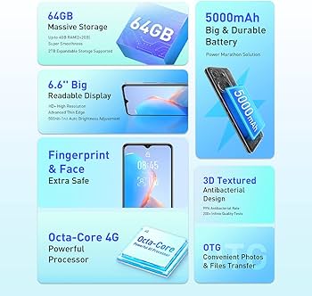 Refurbished) Infinix Smart 7 HD (64 GB) (2 GB RAM) (White Refurbished) Infinix Smart 7 HD (64 GB) (2 GB RAM) (White