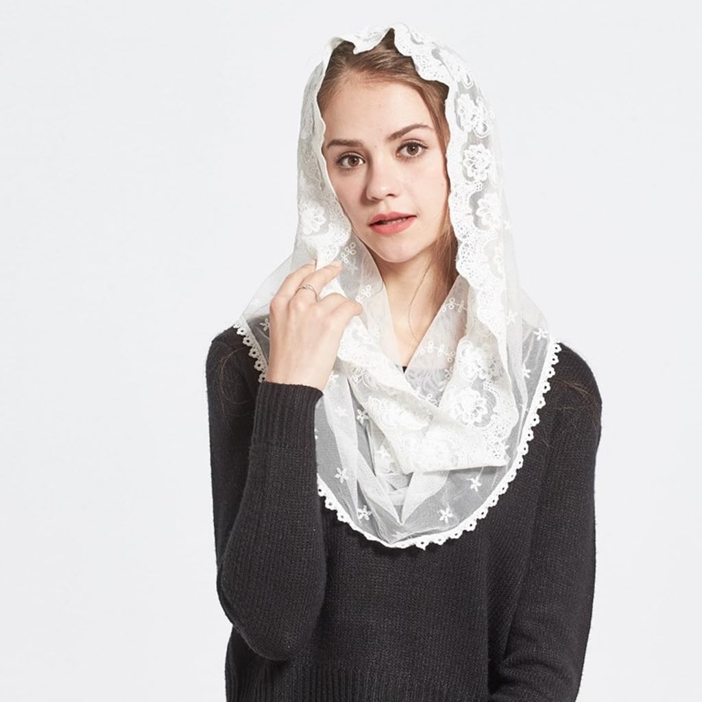 Girl Hair Scarf Flower Pattern Turbans Taking Photo Headscarf Outdoor Kerchiefs