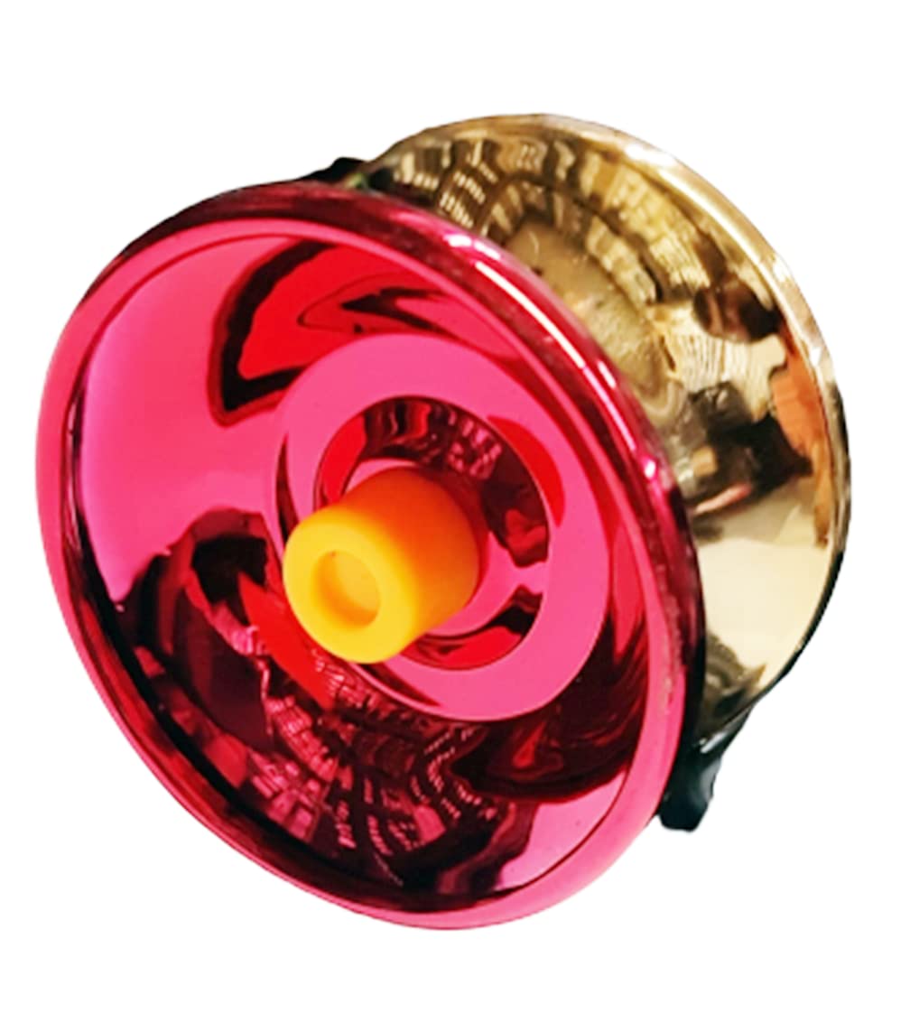 Shivsoft ® Fine Quality High Gloss High Speed Metal YoYo Spiner Toy with Bearing (2.5 inch) Made in India (Red& Golden) (B09YDGMMFF) Amazon Price History, Amazon Price Tracker