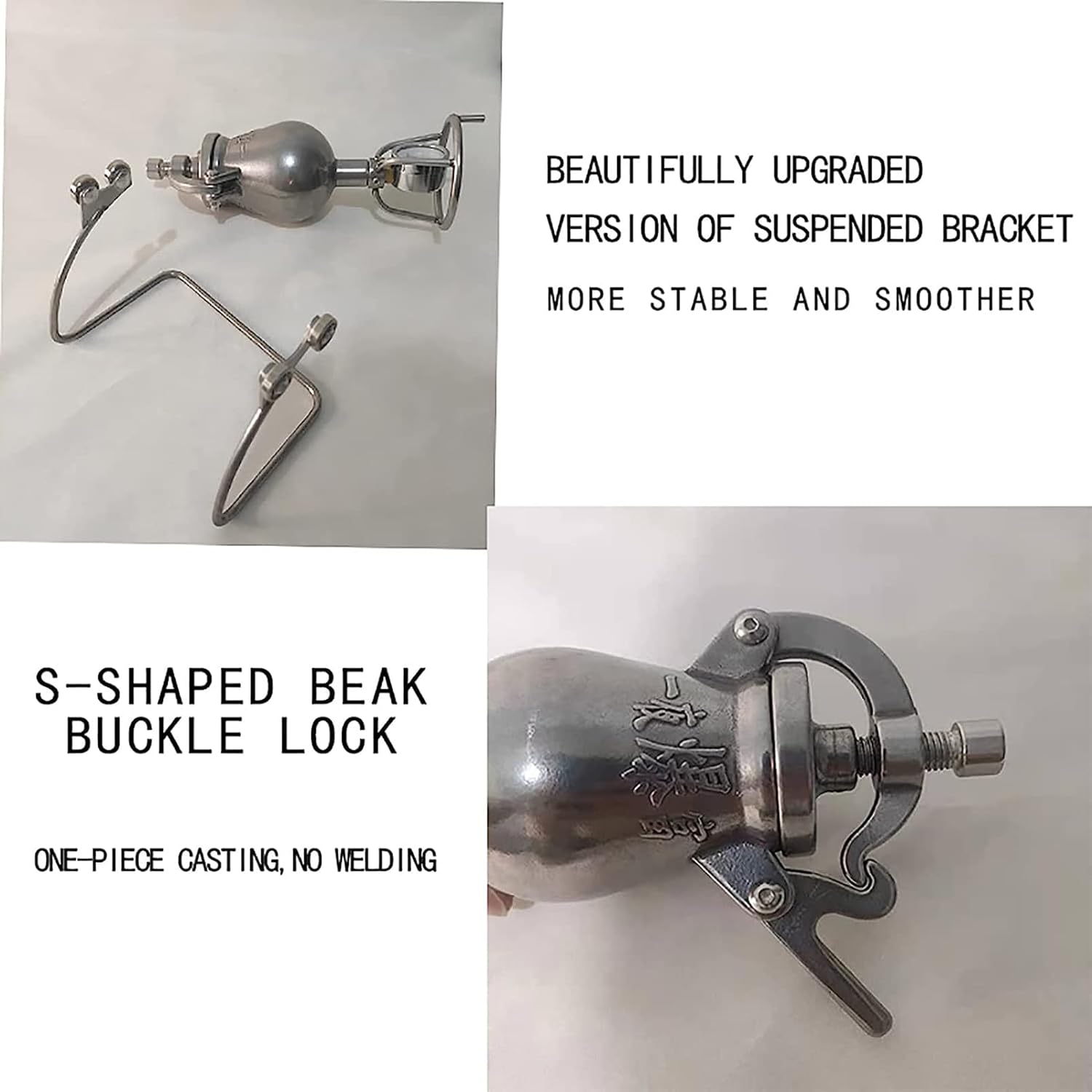 Popcorn Maker, 500ML 304 Stainless Steel Mini Manual Popcorn Maker with Heat Resistant Shock Resistant Copper Core Pressure Gauge and Anti-scalding Rotary Handle, One-Piece Casting