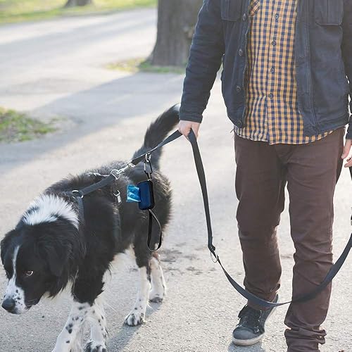 Miniatura 6 de Fiazony 1400 unidades de 40 rollos de bolsas para excrementos de perro con dispensador, color azul