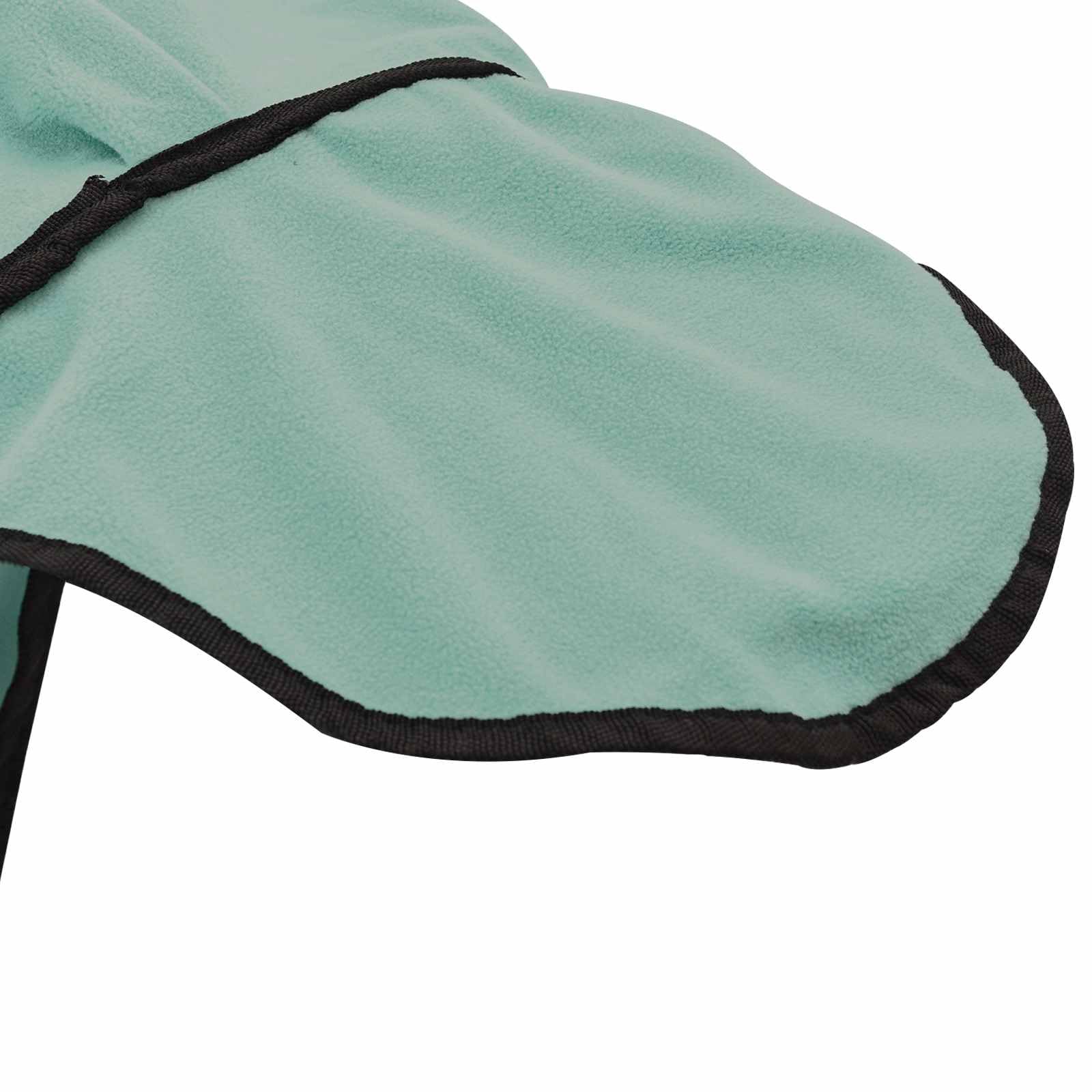 vidaXL Manta de caballo de poliéster verde especial, moderna, ecuestre, funda extraíble para caballo, capa cálida, funcional, elegante accesorio para exteriores