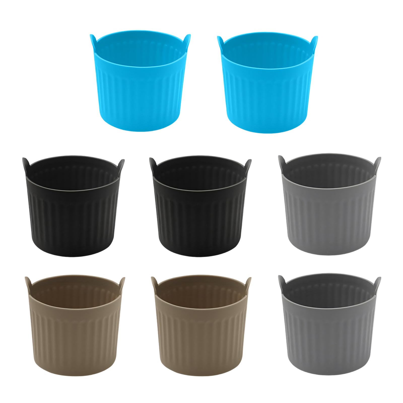 Hsyzygian 8 Pack Silicone Cupcake Liners for Baking Cakes Tarts and Dessert Dishwasher Safe Baking Accessories Flexible Accessories