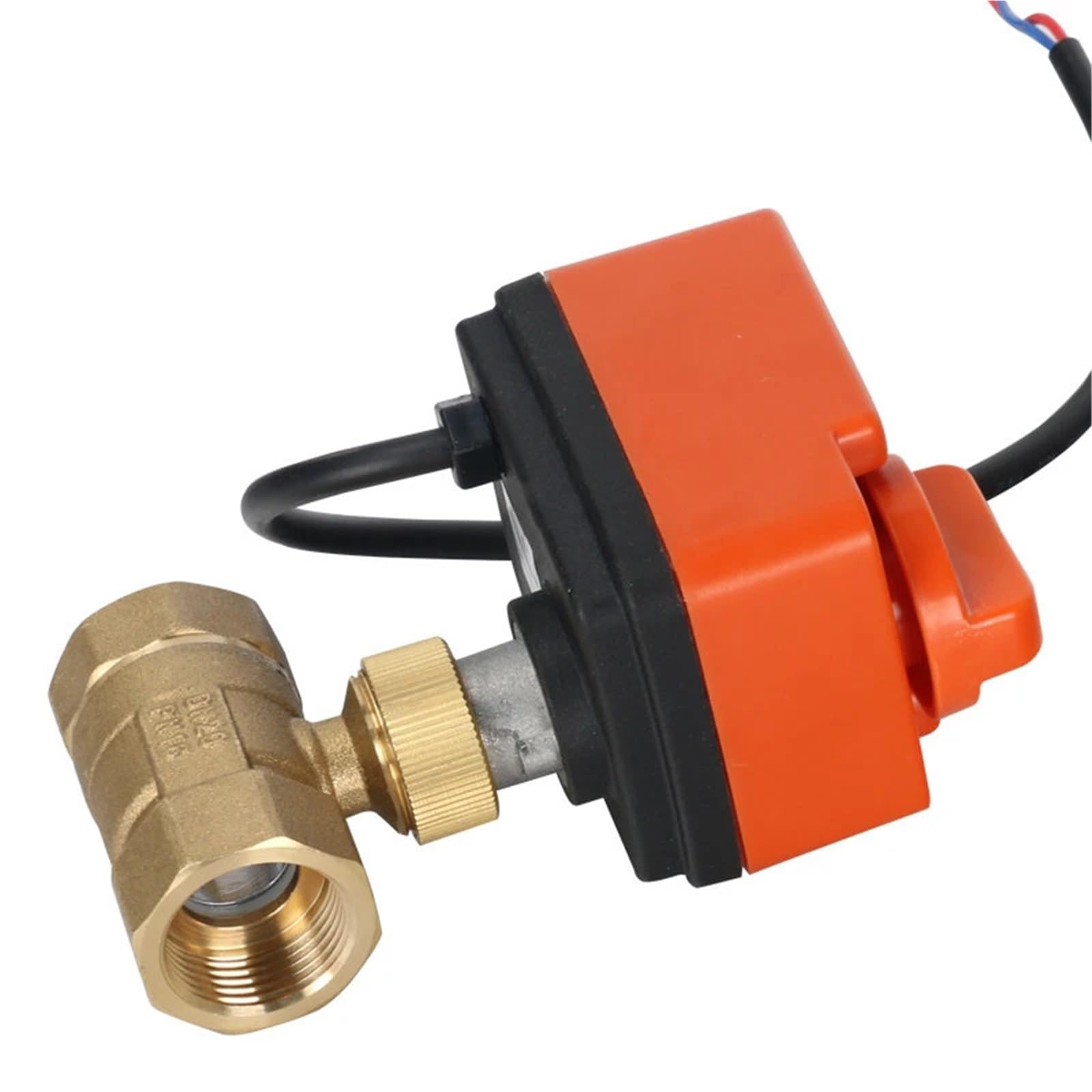 Valvola a sfera motorizzata 1/2" 3/4" 1/2" 220 V 12 V 24 V 3 fili 2 punti di controllo in ottone con interruttore manuale 1 pezzo(1-1/2",220VAC)