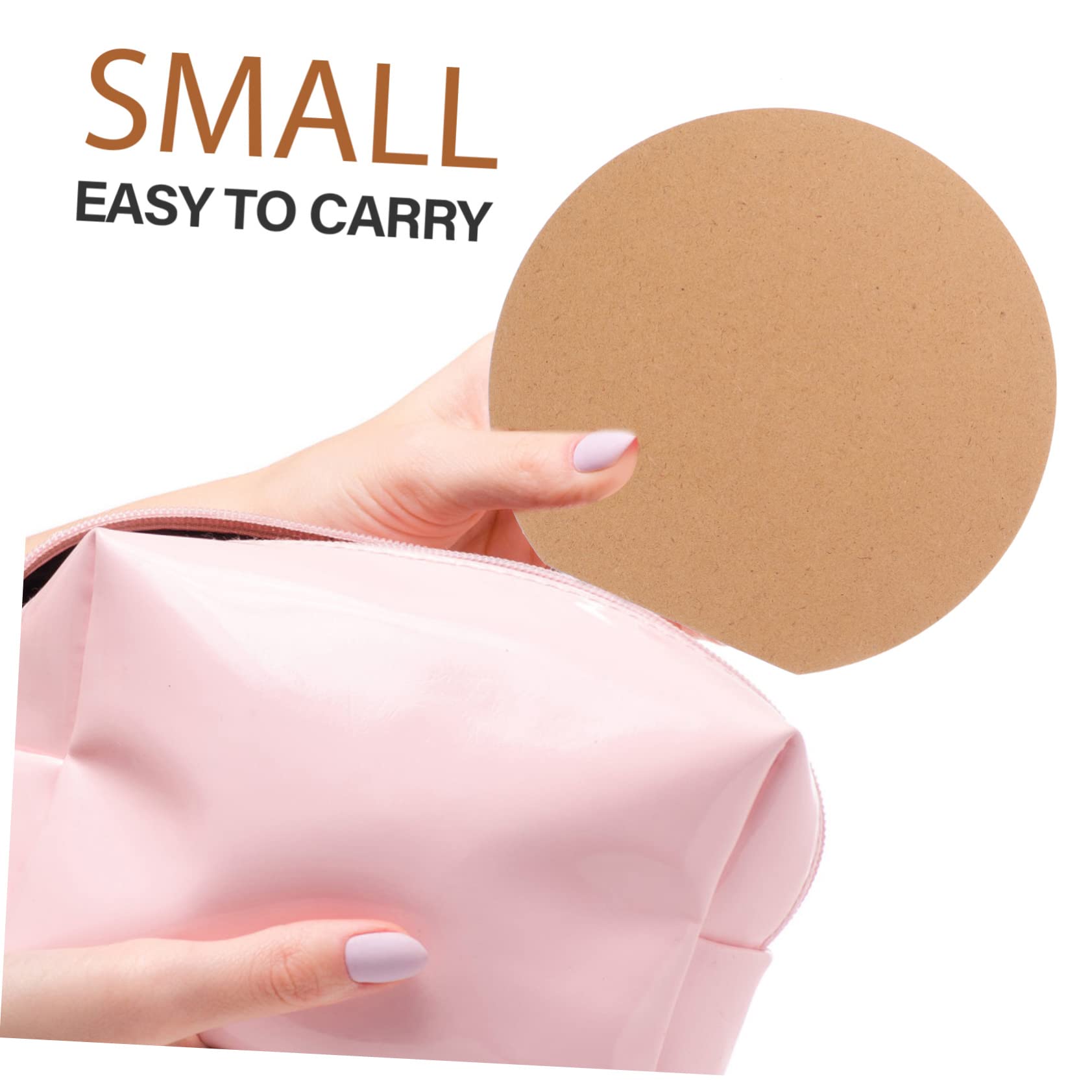 SOESFOUFU 2PCS DIY Unfinished Wooden Mirror Round Painting Mirror for Creative Crafting for Families Kindergartens with Decorations