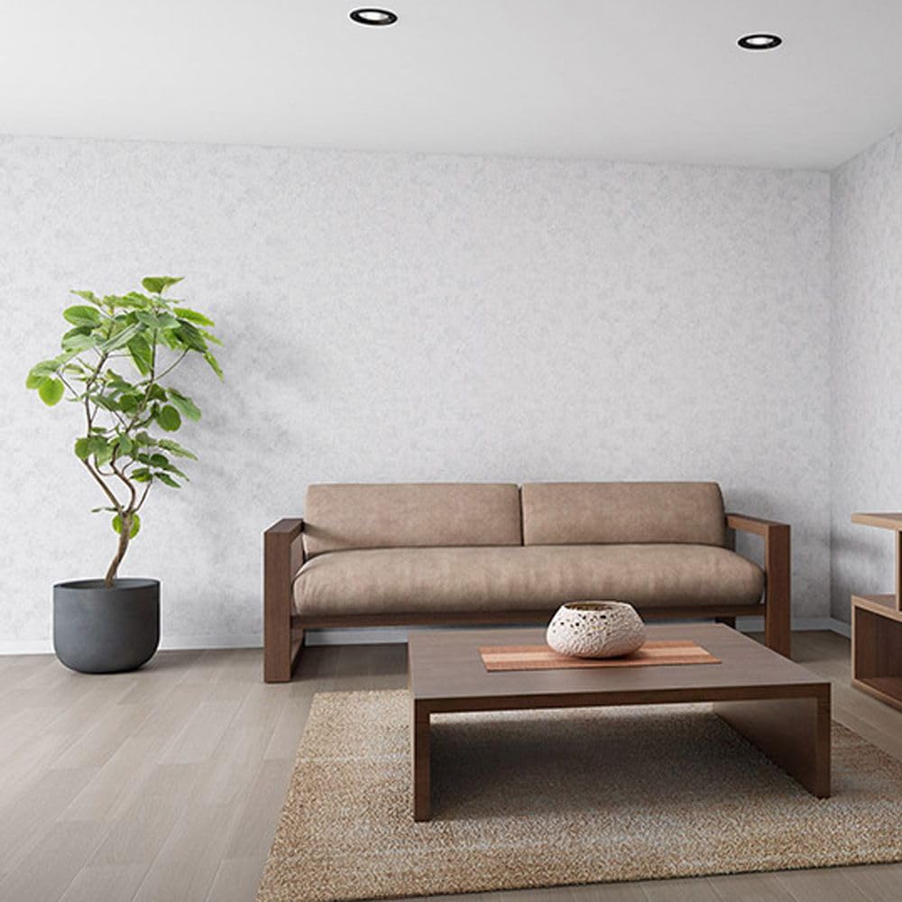 Amazon | 壁紙屋本舗 壁紙 のりなし クロス コンクリート 白 ホワイト