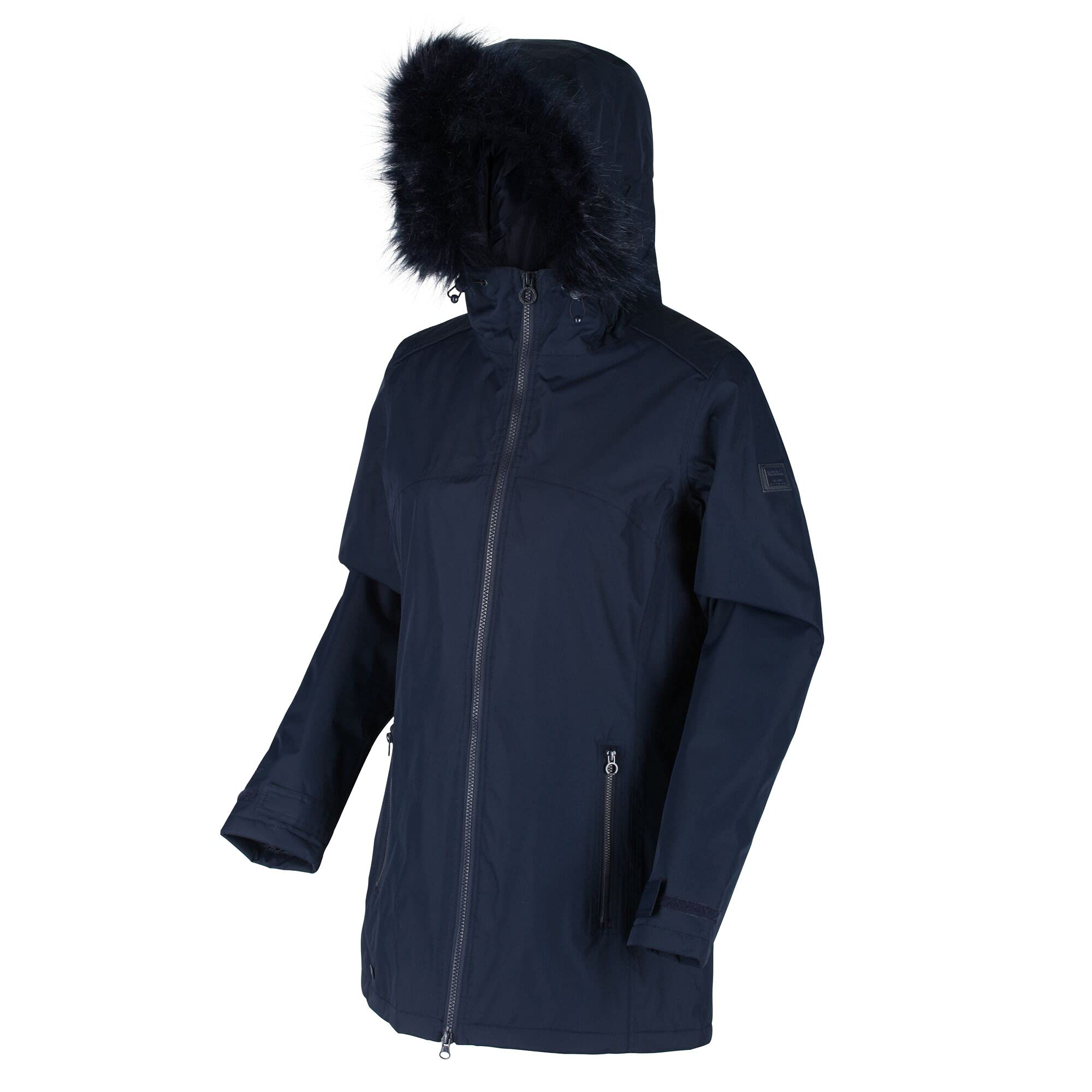 Regatta MYLA Waterproof Breathable Taped Seams Lined Insulated Jacket with Security Pocket Jacket - Navy/Navy, 10