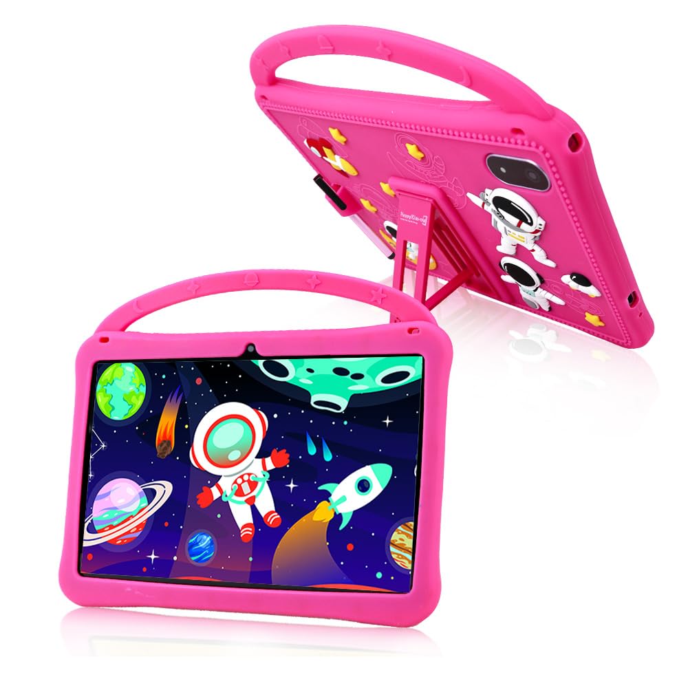 Veidoo Tablet Android da 10 pollici per bambini, 3 GB di RAM+32 GB ROM, tablet con custodia antiurto, WiFi, doppia fotocamera, schermo HD IPS, app per il controllo genitori, stilo incluso, giochi