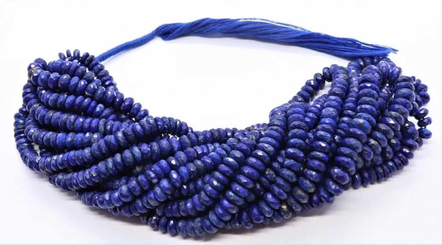 Lapiz lazuli naturel perles rondes facettées 6mm fabrication bijoux collier bracelet