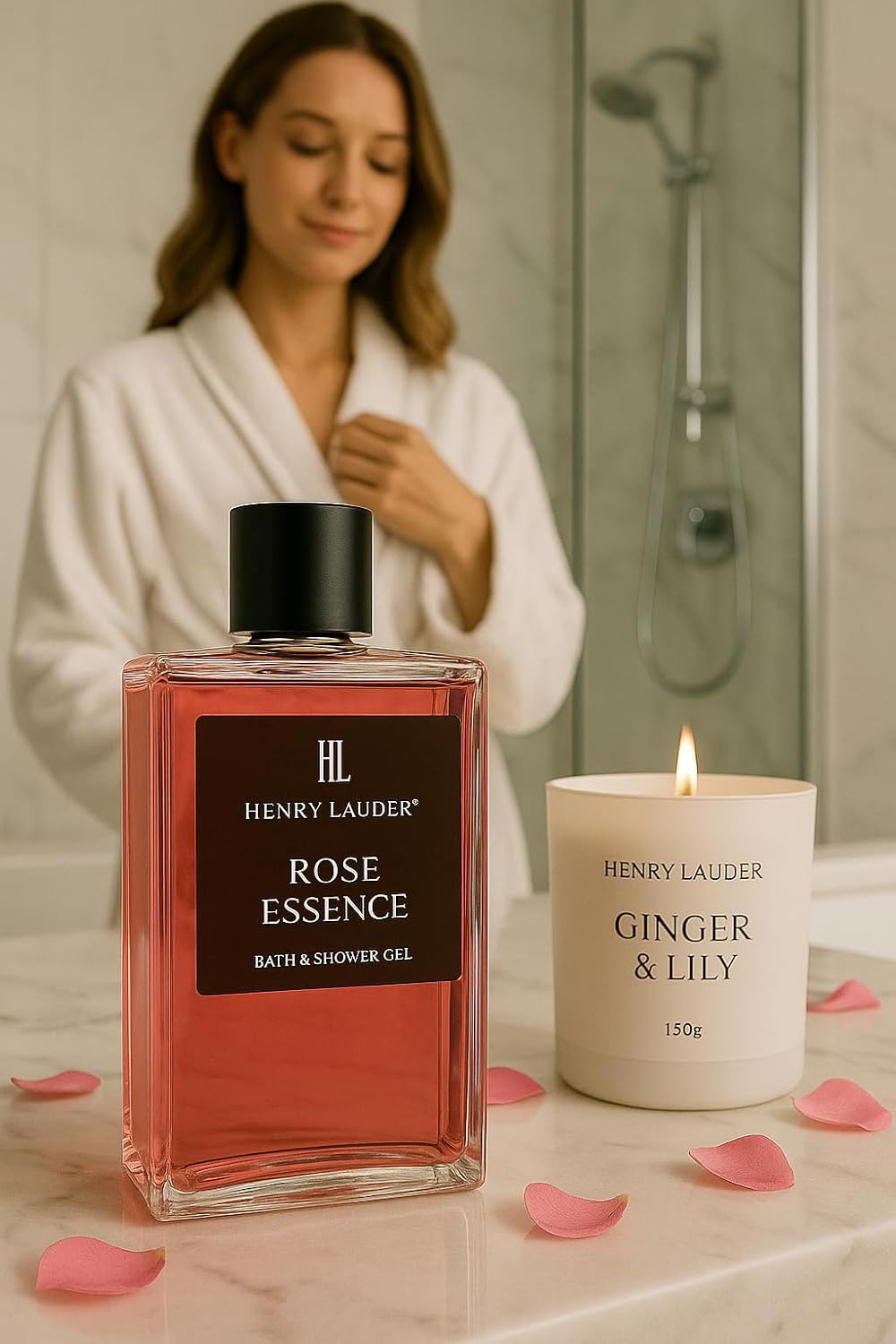 Rose Essence Bath & Shower Gel, 10.2 fl oz