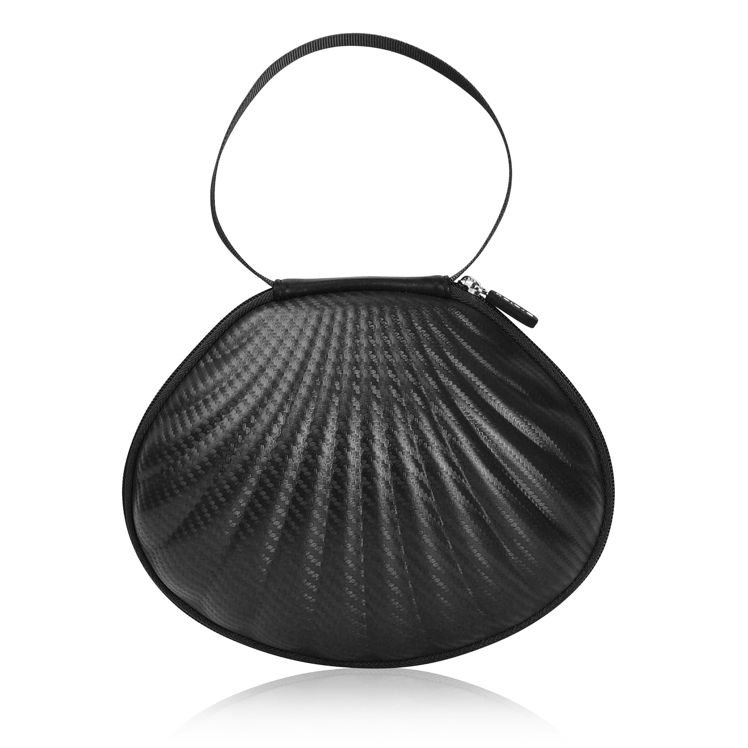 Braiou Hard Shell Travel Case for Self Adhesive Silicone Bras [A-DD Cup] Premium Nubra Organizer Portable Bikini Competition Storage Bag (Black)